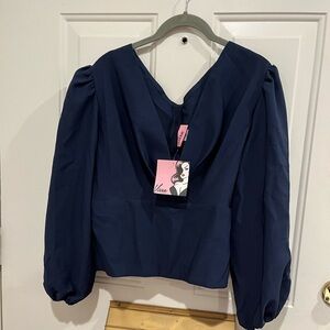 3X Vixen Bawdy Top Navy